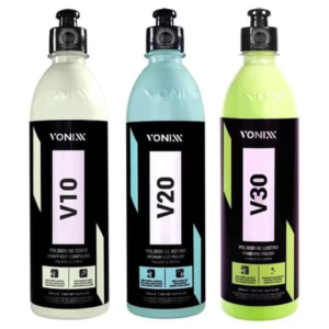 Kit Polimento V10 Corte V20 Refino V30 Lustro - Vonixx